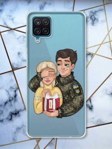 Прозорий чохол на Samsung A12 4G Подарунок Перемога (патріотичний принт 178)