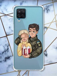 Чохол з потовщеними кутами на Samsung A12 4G Подарунок Перемога (патріотичний принт 178)