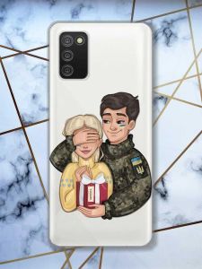 Прозорий чохол для Samsung Galaxy A02s  Подарунок Перемога (патріотичний принт 178)