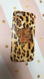 Пластиковий чохол для iPhone 5/5S Леопард намальований