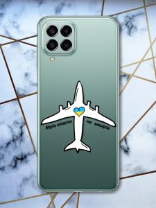 Прозорий чохол на Samsung Galaxy M33 5G Мрія ніколи не вмирає (патріотичний принт 1)