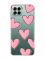 Прозорий чохол на Samsung Galaxy M33 5G Сердечка рожеві (принт 78)