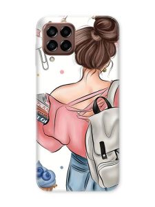 Чохол на Samsung Galaxy M33 5G Дівчина з рюкзаком (принт 30)