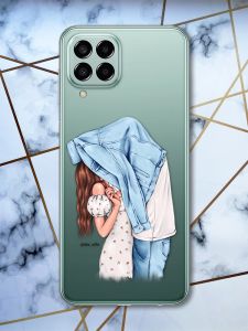 Прозорий чохол на Samsung Galaxy M33 5G Поцілунок (принт 33)