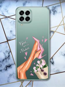 Прозорий чохол на Samsung Galaxy M33 5G Ніжки (принт 62)