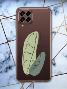 Прозорий чохол на Samsung Galaxy M33 5G Листочок (принт 65)
