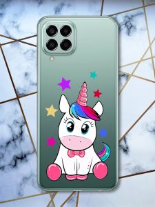 Прозорий чохол на Samsung Galaxy M33 5G Єдиноріг (принт 102)