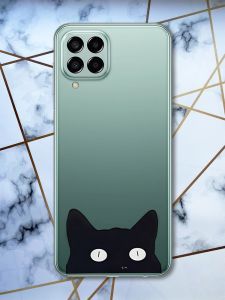 Прозорий чохол на Samsung Galaxy M33 5G Котик (принт 119)