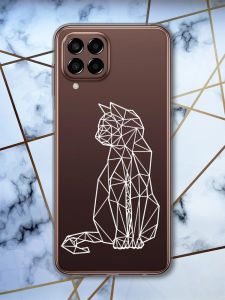 Прозорий чохол на Samsung Galaxy M33 5G Котик (принт 125)