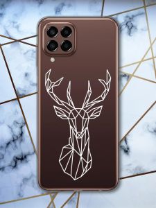 Прозорий чохол на Samsung Galaxy M33 5G Олень (принт 129)