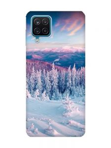 Чохол на Samsung A12 4G Зимові гори (принт 163)