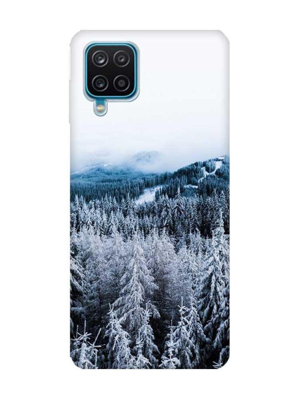 Чохол на Samsung A12 4G Зимовий ліс (принт 164)