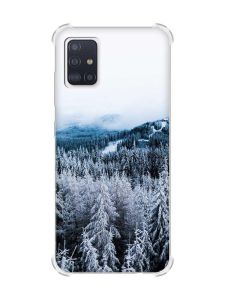 Чохол з потовщеними кутами на Samsung Galaxy A71 / A715 Зимовий ліс (принт 164)