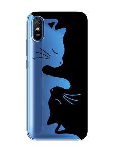 Прозорий чохол на Xiaomi Redmi 9A  Котики (принт 118)