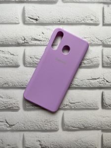 Силіконовий матовий чохол для Samsung A8s Фіолетовий