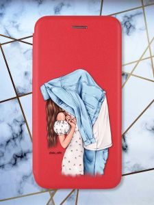 Чохол-книжка з малюнком для Samsung Galaxy A31 Червоний; Поцілунок (принт 33)