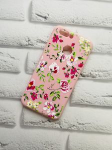 Силіконовий чохол з малюнком та камінням для Huawei Nova 2 Дрібні квіти