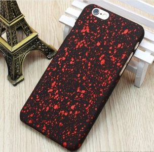 Пластиковий чохол із малюнком для iPhone 6 Plus Космос. червоний