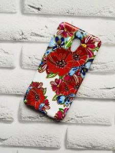 Силіконовий чохол з малюнком для Meizu M6 Маки та волошки