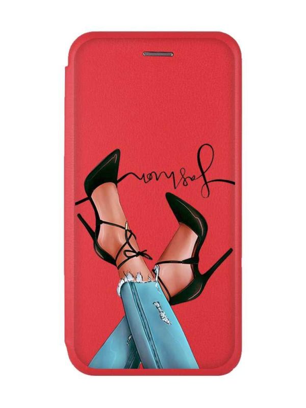 Чохол-книжка з малюнком для Samsung Galaxy A31 Червоний; Ніжки (принт 60)