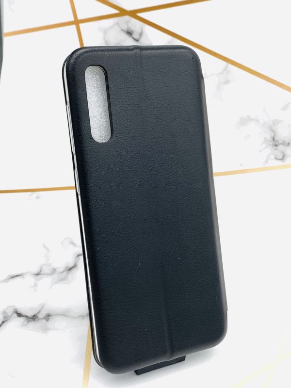 Чохол-книжка з малюнком для Samsung Galaxy A50 (2019) A505/A30s Чорний; Соняхи (принт 81)