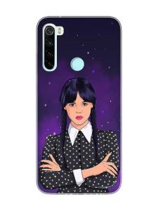 Чохол на Xiaomi Redmi Note 8  Дівчина з косичками. Венздей (принт 208)