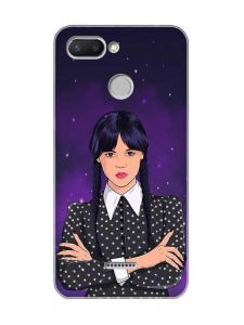 Чохол на Xiaomi Redmi 6  Дівчина з косичками. Венздей (принт 208)