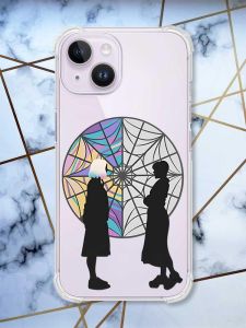 Чохол із потовщеними кутами на iPhone 14 Силуети. Венздей (принт 210)