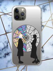 Прозорий чохол на iPhone 12 Pro Max Силуети. Венздей (принт 210)