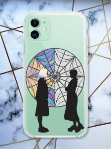 Прозорий чохол на Apple iPhone 11 (6,1) Силуети. Венздей (принт 210)