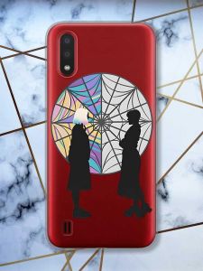 Прозорий чохол для Samsung Galaxy A01 Силуети. Венздей (принт 210)