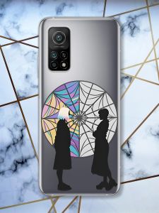 Прозорий чохол на Xiaomi Mi 10T / Mi 10T Pro Силуети. Венздей (принт 210)