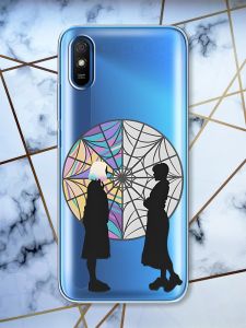 Прозорий чохол на Xiaomi Redmi 9A  Силуети. Венздей (принт 210)