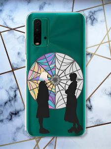 Прозорий чохол на Xiaomi Redmi 9T  Силуети. Венздей (принт 210)