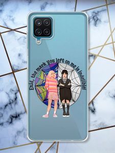 Прозорий чохол на Samsung A12 4G Дівчата з Венздей (принт 211)