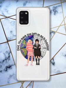 Прозорий чохол на Samsung A31 Дівчата з Венздей (принт 211)