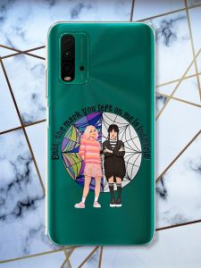 Прозорий чохол на Xiaomi Redmi 9T  Дівчата з Венздей (принт 211)