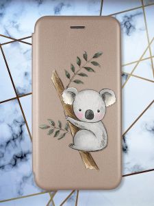 Чохол-книжка з малюнком для Samsung Galaxy A31 Золотистий; Коала (принт 132)