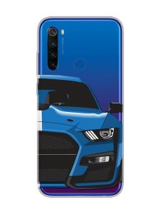 Прозорий чохол на Xiaomi Redmi Note 8T Авто синє (принт 229)