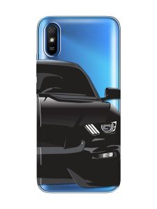 Прозорий чохол на Xiaomi Redmi 9A  Авто чорне (принт 232)