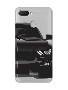 Прозорий чохол на Xiaomi Redmi 6  Авто чорне (принт 232)