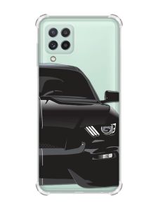 Чохол з потовщеними кутами на Samsung Galaxy A22 4G/M32/M22 Авто чорне (принт 232)