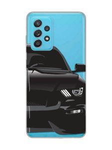 Прозорий чохол на Samsung Galaxy A52 Авто чорне (принт 232)