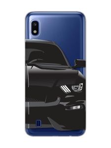 Прозорий чохол на Samsung Galaxy A10 (2019) A105 Авто чорне (принт 232)