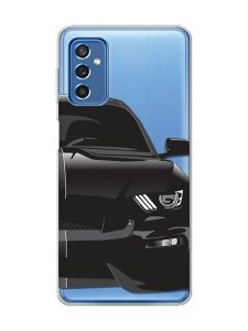 Прозорий чохол на Samsung Galaxy M52 Авто чорне (принт 232)