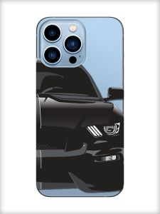 Прозорий чохол на Apple iPhone 13 Pro Max Авто чорне (принт 232)