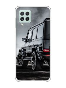 Чохол з потовщеними кутами на Samsung Galaxy A22 4G/M32/M22 Авто чорне (принт 235)