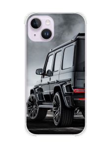 Чохол із потовщеними кутами на iPhone 14 Авто чорне (принт 235)