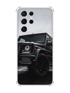 Чохол з потовщеними кутами на Samsung Galaxy S21 Ultra Авто чорне (принт: 234)