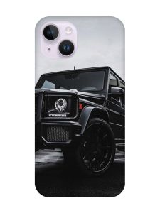 Чохол із захистом камери на iPhone 14 Авто чорне (принт: 234)